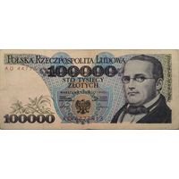 Польша 100000 Злотых AD- 1990 ХF 579