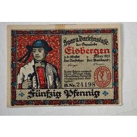 1921 год 50 пфеннигов  Германия