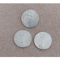 США 5 центов, 2010P, 2013Р, 2015Р  Jefferson Nickel aUNC