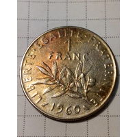 1 франк Франция 1960 год
