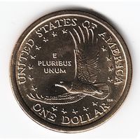 1 доллар США 2001 год Сакагавея Парящий орел двор Р _состояние UNC
