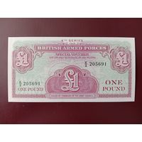 Великобритания 1 фунт 1962 (Армейский ваучер) UNC