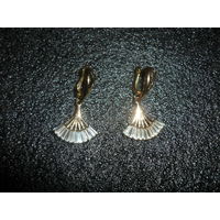 Серьги Старая Европа Золотой Тон