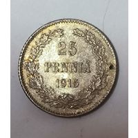 С рубля! 25 пенни 1915 - русская Финляндия