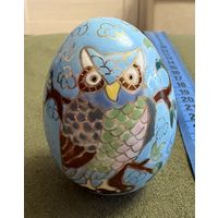 Фарфоровое яйцо . Расписное . Интересный сюжет