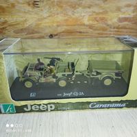 Джип с прицепом.В боксе"Карарама."1/43.