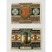 Нотгельд 50-200 пфеннигов Германия Любек-0101