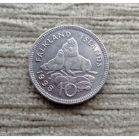 Werty71 Фолклендские острова 10 пенсов 1998 Фолкленды