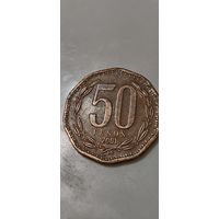 Чили 50 песос 2001