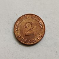 Германия 2 пфеннига 1990 г.