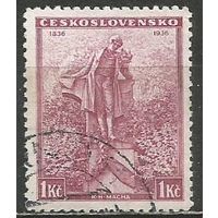 Чехословакия. 100 лет со дня смерти Карел Маха. Поэт. 1936г. Mi#346.