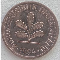 Германия 1 пфенниг 1994 г. F
