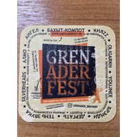 Подставка под пиво "Grenader Brewery" /Россия/ No 1