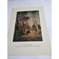 Открытка 1981г. В. Поленов. В парке. Местечко Вель в Нормандии.