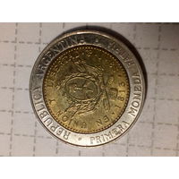 1 песо Аргентина 2009 год.