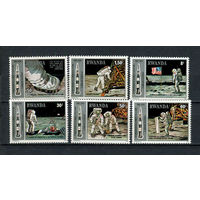 Руанда - 1980 - Космос. Аполлон 11. Посадка на Луну - [Mi. 1027-1032] - полная серия - 6 марок. MNH.  (Лот 52JT)-T25P9