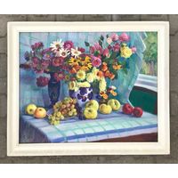 Явич П.М. КАТАЛОЖНЫЙ (ученик Пэна Ю.М.) "Натюрморт". Х/М. 80х100см.