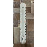 Эмалированная панель от уличного термометра. Размер 67 х 9 см