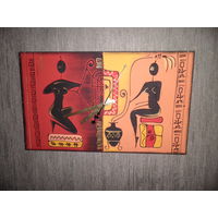 Часы настенные Африка,объёмная живопись красками,р-р 50х30 см.С рубля.