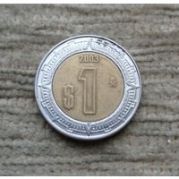 Werty71 Мексика 1 песо 2003 биметалл
