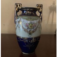 Ваза Антикварная Цветы ручная роспись Noritake Япония начало 1900-х г
