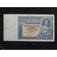 Польша 20 злотых 1931г.