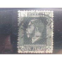 Новая Зеландия, 1916. Стандарт. Король Георг V. 1 1/2d, зуб. К-14:15