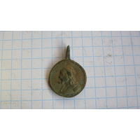 Медальон католический. Бронза, литье.