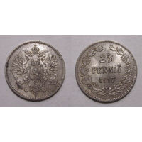 25 пенни 1917 UNC (с коронами)