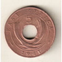 Британская Восточная Африка 5 цент 1941