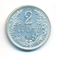 Литва 2 лита 1925 год Ag