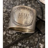 Салфетница серебряная 800 пр, 17 г, трофейная