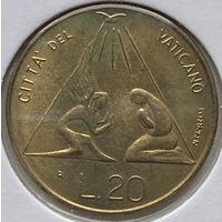 Ватикан 20 лир 1983 г. В холдере