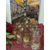 Набор рюмок времён СССР.