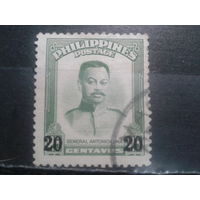 Филиппины, 1961. Генерал Антонио Луна, надпечатка