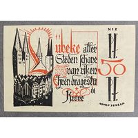 Банкнота 50 пфенниг 1921 год. Любек. Веймарская республика
