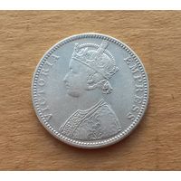 Британская Индия, рупия 1890 г., серебро 0.917, Виктория (1837-1901)