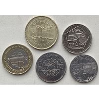 Сирия 1, 2, 5, 10, 25 фунтов 1996 - 2003 гг. Набор