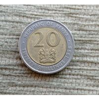 Werty71 Кения 20 шиллингов 1998 Биметалл