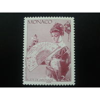 Монако, 1994. Экспонат из нац. музея, японка**