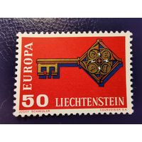 Лихтенштейн 1968г. Марка ЕВРОПА **