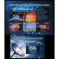 2015 Гамбия 7143-7147KL+B930 150 лет МСЭ, телекоммуникаций 20,00 евро