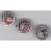 Футбольные клубы: Спартак, Локомотив и Торпедо (Москва).