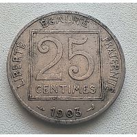 Франция 25 сантимов 1903   3-12-9