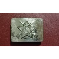 Редкая пряжка ВОХР НКПС образца 1948 года.Стальная