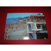 Абхазия Сухуми Пляж 1981 год чистая