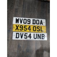 Автомобильные номера для коллекции Англия