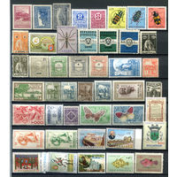 Марки разных стран 1 - есть полные серии - 45 марок - MNH, MLH, MH, чистые без клея. #O-W-82-C-1