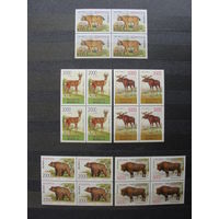 Продажа коллекции с 1 рубля! Чистые почтовые марки РБ в квартблоках.