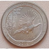 США 25 центов (квотер) 2015 D Kisatchie Louisiana